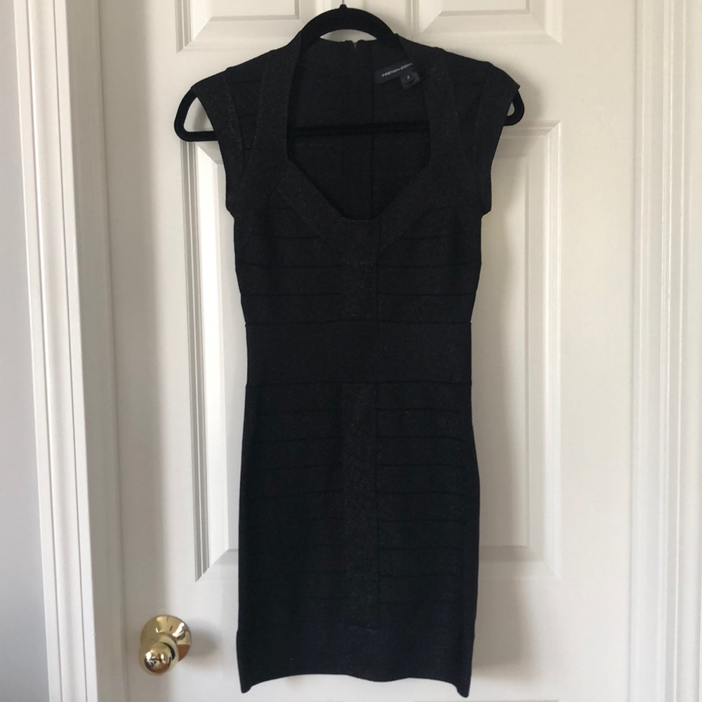French Connection Black Bandage Dress